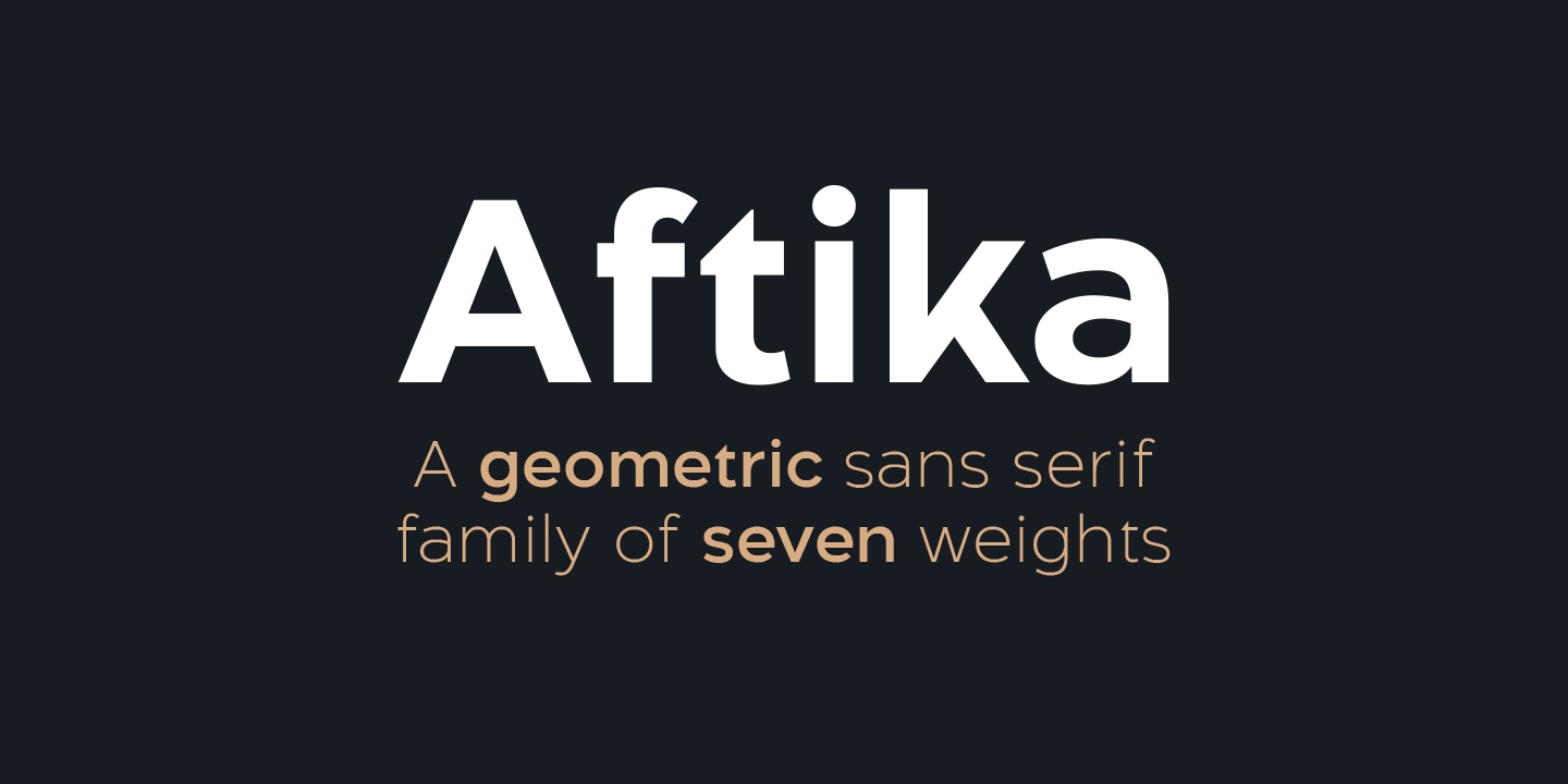 Aftika Regular Font preview
